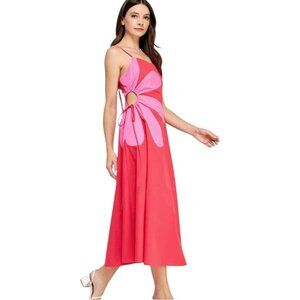 Strut & Bolt Flower Side Cutout Dress Womens Size L